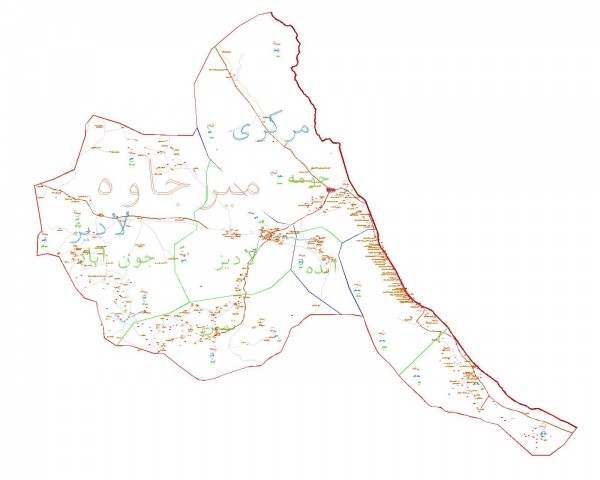 دانلود نقشه اتوکدی شهرستان میرجاوه